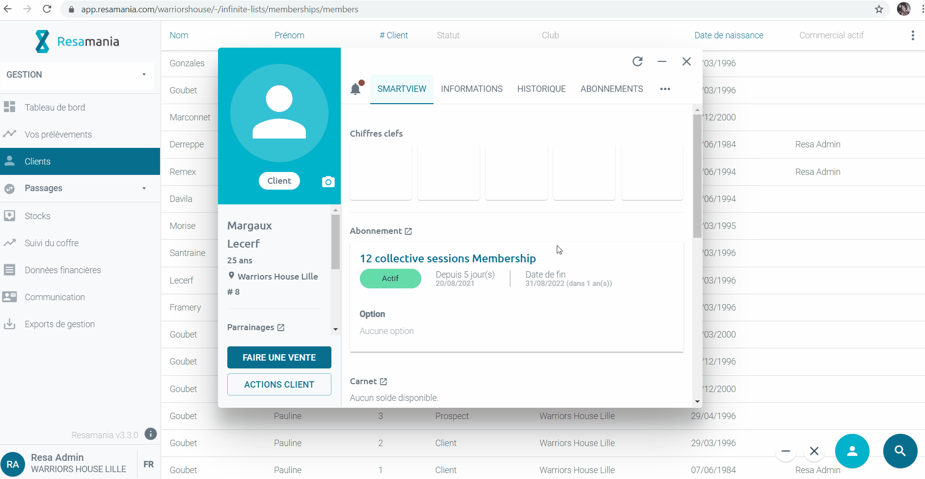 Comment faire un remboursement depuis un avoir ? Xplor Resamania