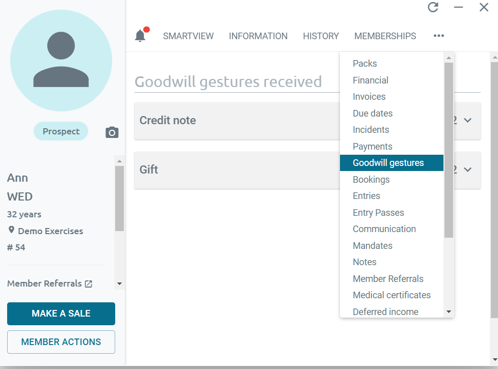 How to make a goodwill gesture? Xplor Gym